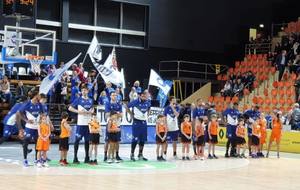 Présentation des équipes lors du match de la JDA Dijon Basket vs Roanne 