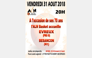 Match de gala 31 août 2018