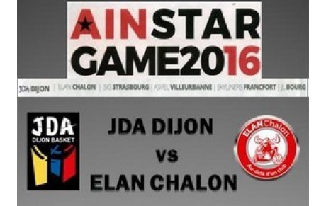 JDA-ELAN CHALON 31 AOUT A 20h salle omnisports de Nuits St Georges
