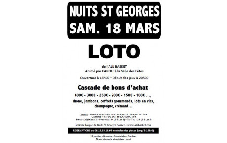 LOTO 18 MARS NUITS ST GEORGES