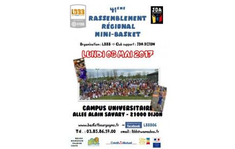 Rassemblement régional mini-basket 8 mai 2017 à Dijon