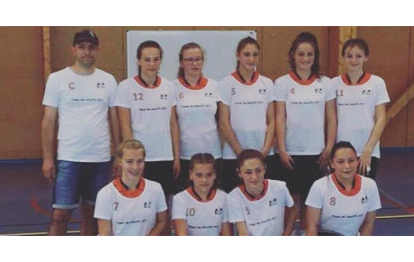 Minimes féminines vice-championnes de Côte d'Or 2017