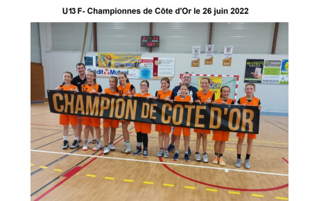 Nos benjamines championnes de Côte d'Or
