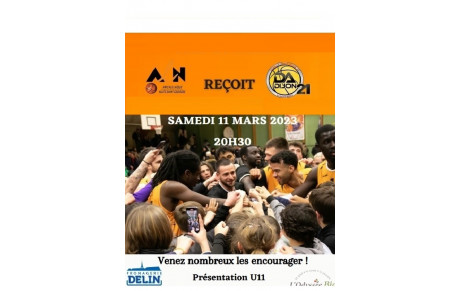 Prochain match NM3 + PRESENTATION DES U11